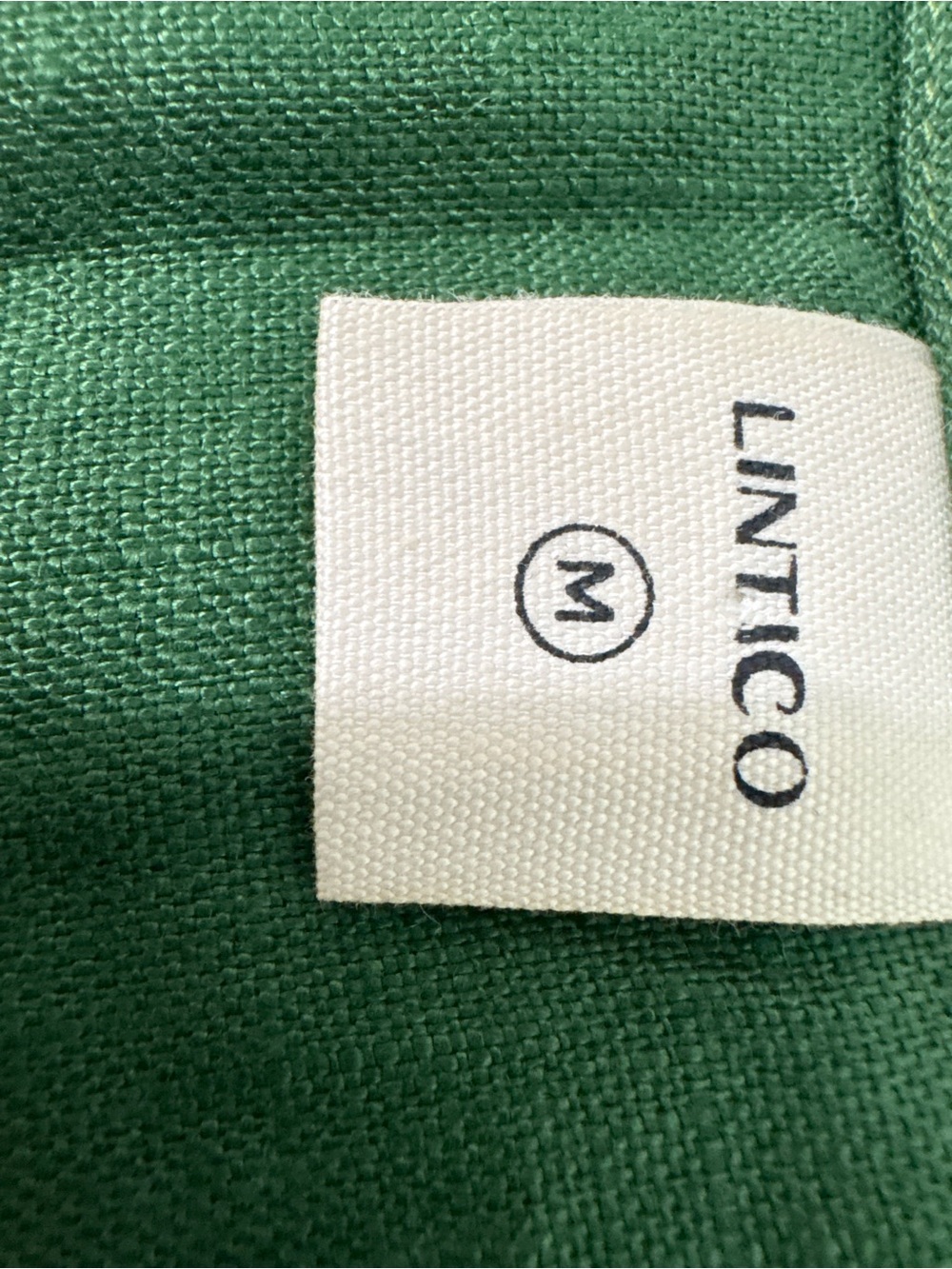 LINTICO Green Breathable 100 % Linen 3/4 Sleeves Maxi Dress Size M - Picture 9 of 14